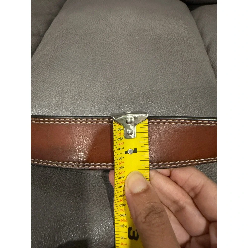 Genuine Dickies Mens Reversible‎ Leather Belt Black Brown 34 11GD020021 Buckle